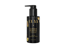 ELAA Golden Sunrise cleansing cream in a black pump bottle.