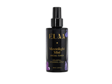 ELAA Moonlight Mist facial toner in a black spray bottle.