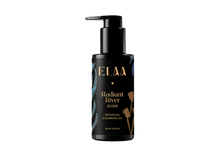ELAA Radiant River cleansing oil in a black pump bottle.