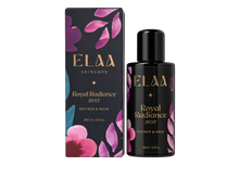 ELAA Royal Radiance Dust powder exfoliant bottle beside its carton.