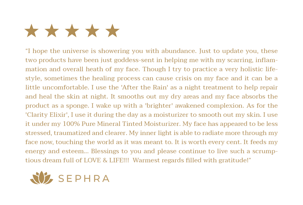 Customer review about Sephra skincare products