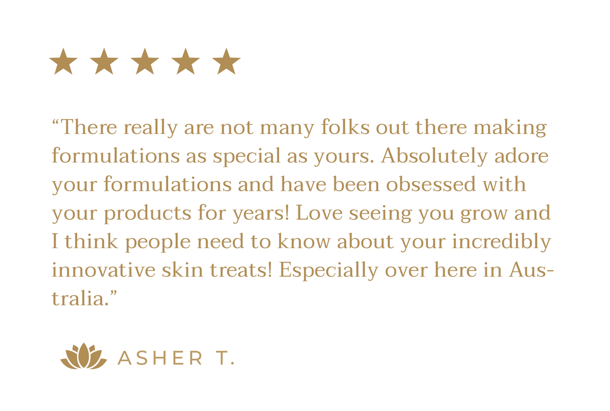 Customer review with five gold stars from Asher T.