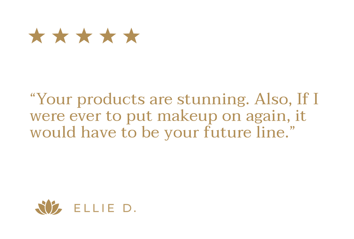 Customer review with five gold stars from Ellie D.